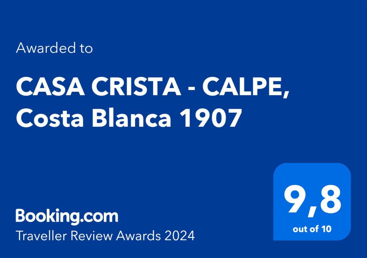 Casa Crista - Calpe, Costa Blanca 1907アパートメント エクステリア 写真